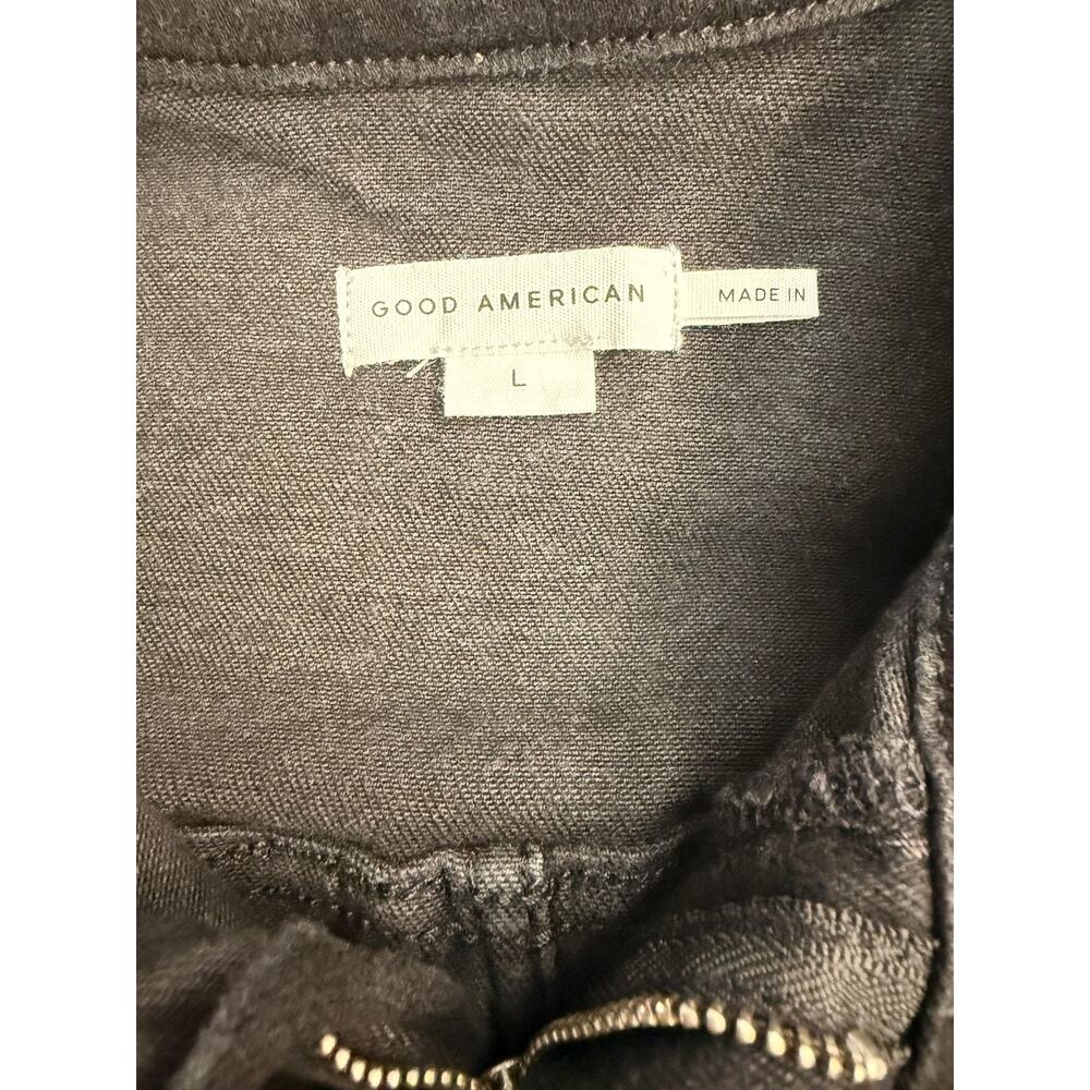 Good American Jumpsuit Women's Large Black Fit For Success Denim Utility NWT - Picture 3 of 12